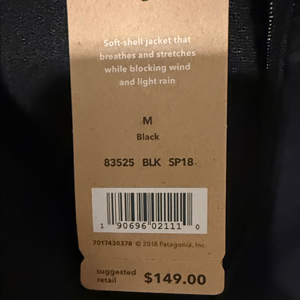 Patagonia Black Lightweight Softshell Jacket - image 3